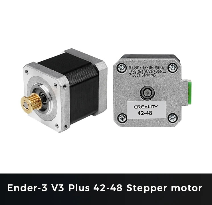 Creality Printer Ender 3 V3 - Creality Ender-3 V3 Plus用42-48ステッピングモーター、2A 1.8度丸軸Nema 17モーター、3Dプリンター交換部品