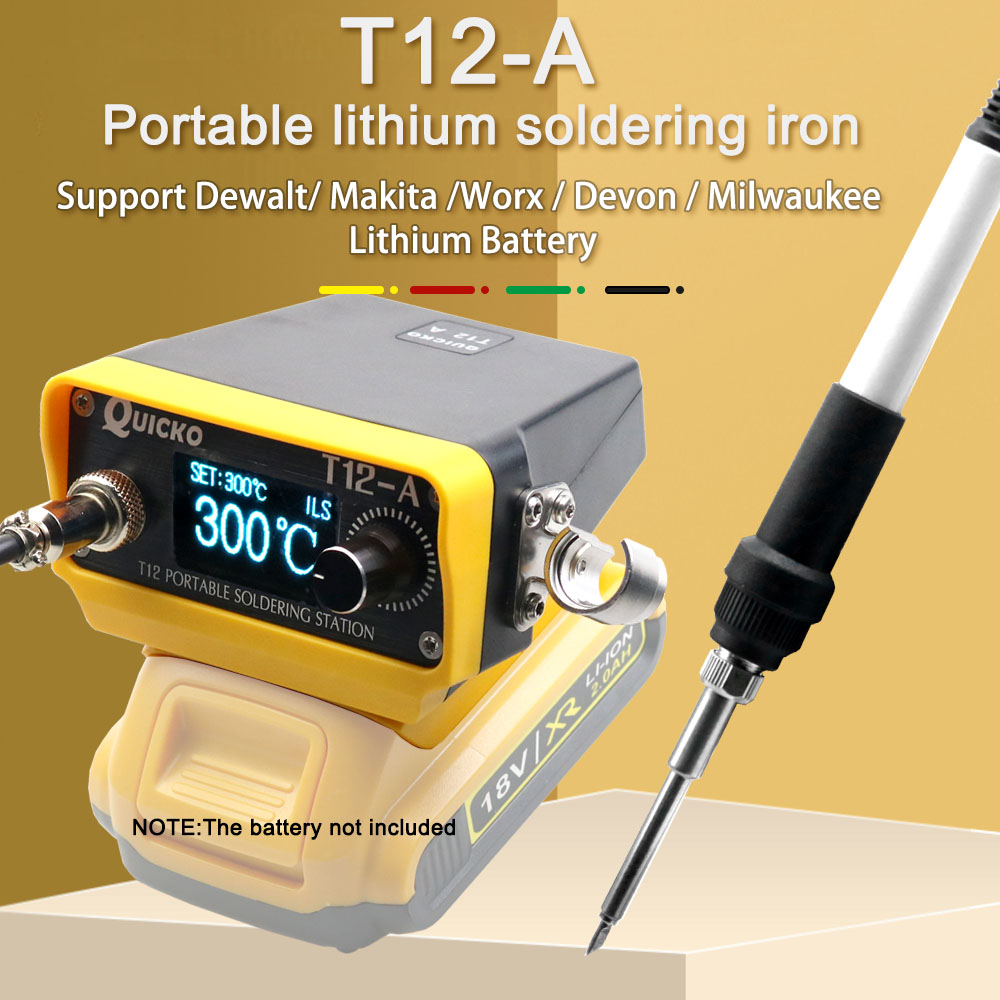 Milwaukee Drill M12 Fuel - コードレスはんだ付けステーション,リチウムイオン電池,電源18 V,20V,最大電力,日曜大工の修理,stm32,v3,T12-A