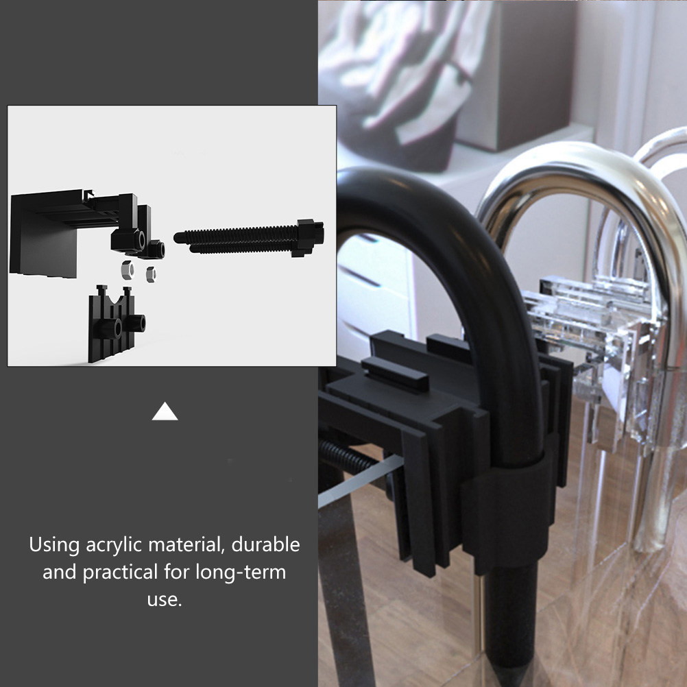 2個入りアクリル固定クランプ 水管クリップ 水槽フィルター入 - Plastic Pipe Clip のレビューと価格