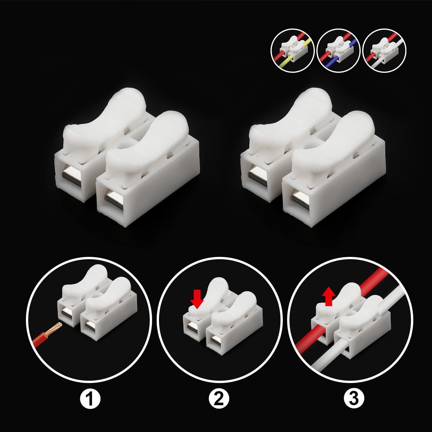 照明用スプリング式電気コネクタ、クイックワイヤーケーブル、c - Push Fit Connector のレビューと価格